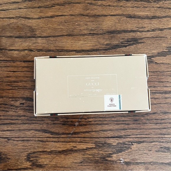 Vintage Gucci Gold Perfume Bottle Pendant Necklace Sherry Line With Box! - Picture 9 of 10